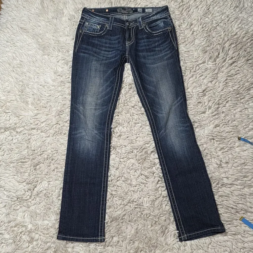 Miss Me Jeans Signature Straight Leg fit Size 28 JP5929T2V